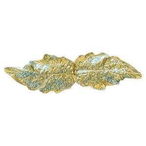 Mimi Di N vintage gold leaf belt clip 1981